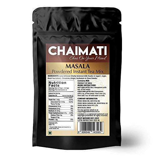 ChaiMati- Masala Chai Latte - Powdered Instant Chai Tea Premix, 2 lbs Jar