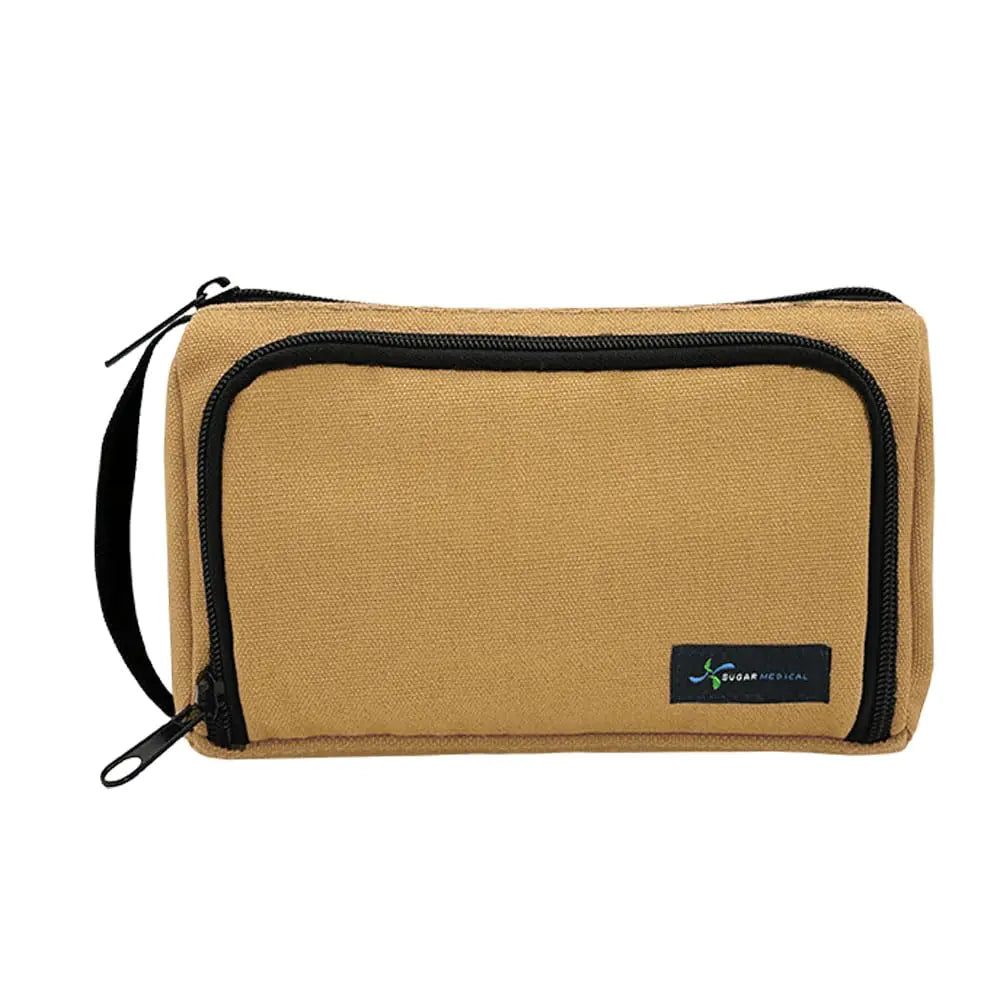 Sugar Medical Insulated Insulin Pen Case| Diabetes Supply Case | Diabetic Care Products | Diabetic Supplies Travel Case | Insulin Pen Carrying Case | Glucose Meter Case | Diabetic Bag (Hamilton Brown)