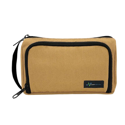 Sugar Medical Insulated Insulin Pen Case| Diabetes Supply Case | Diabetic Care Products | Diabetic Supplies Travel Case | Insulin Pen Carrying Case | Glucose Meter Case | Diabetic Bag (Hamilton Brown)