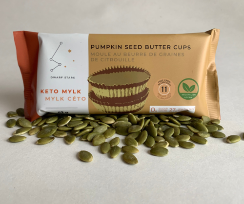 Sugar Free (Keto) Mylk Chocolate Pumpkin Seed Butter Cups